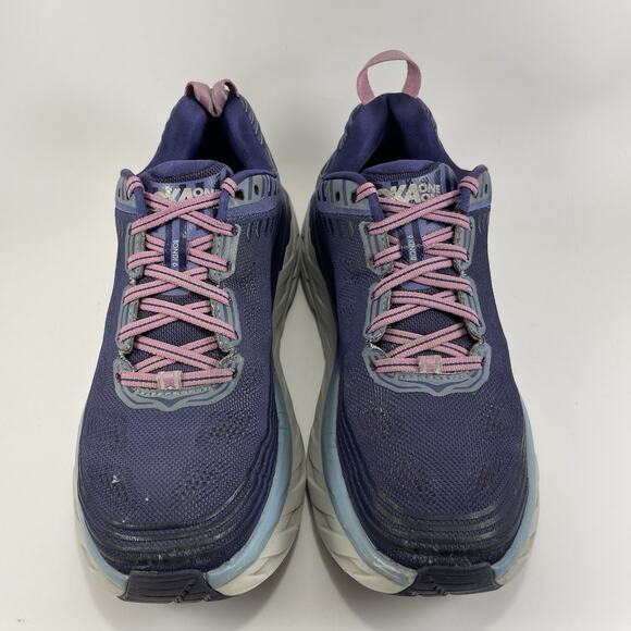 Hoka One One Bondi 6 Running Shoes Womens Size 9 Purple Athletic Sneaker - Picture 3 of 10